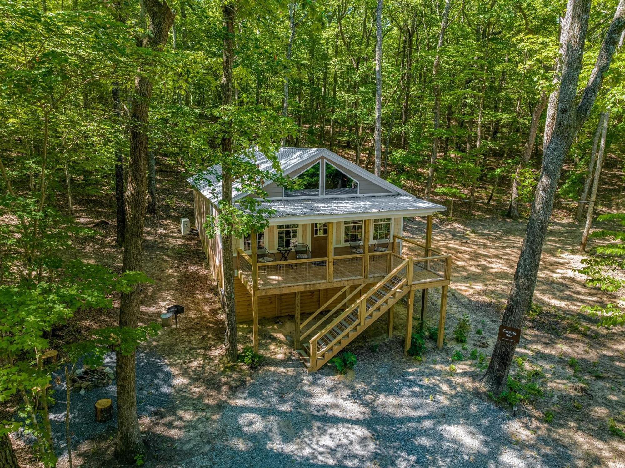 Coyote Cabin At Woodland Retreat At Desoto Beside Desoto State Park Fort Payne Eksteriør bilde