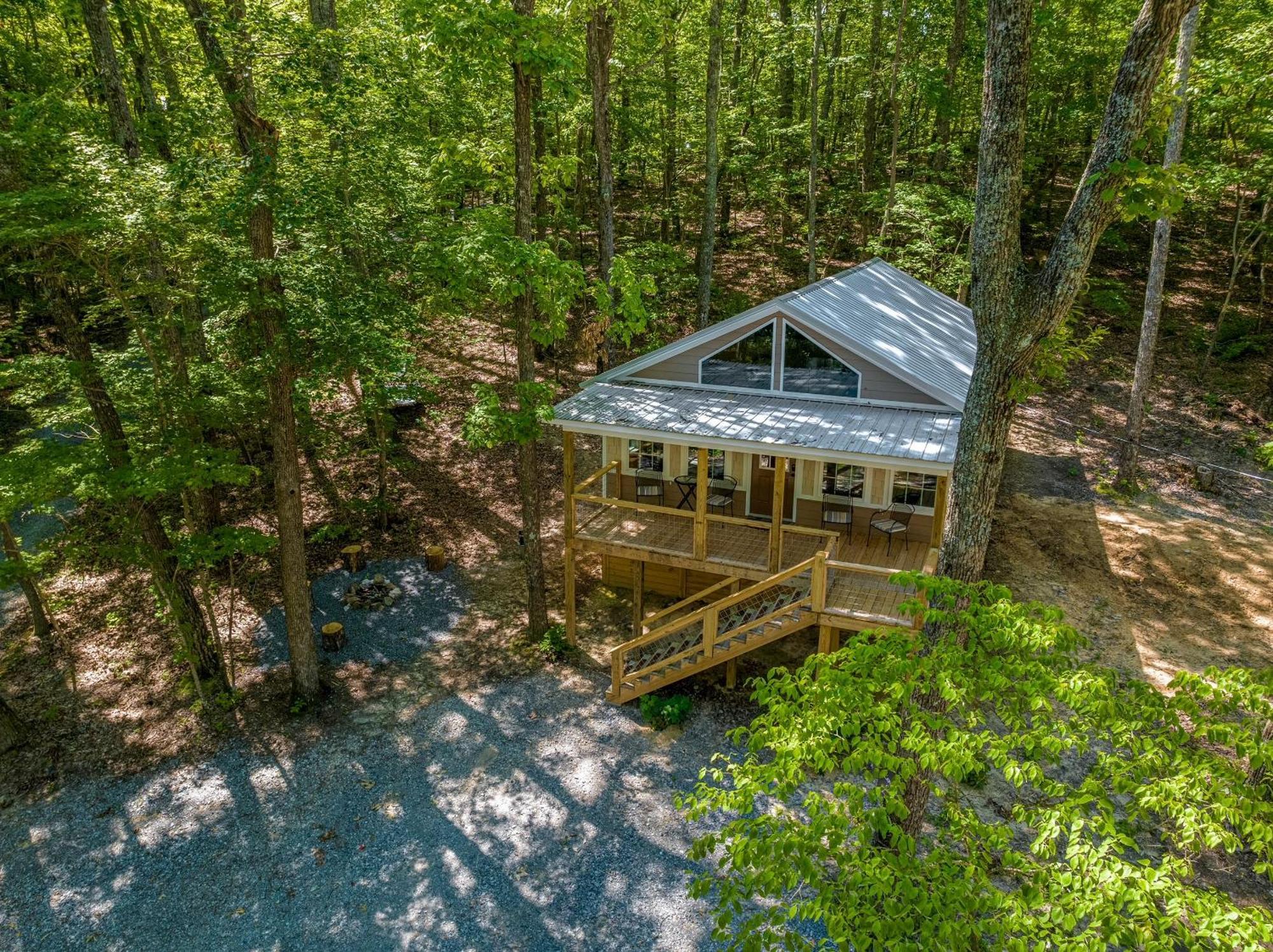 Coyote Cabin At Woodland Retreat At Desoto Beside Desoto State Park Fort Payne Eksteriør bilde